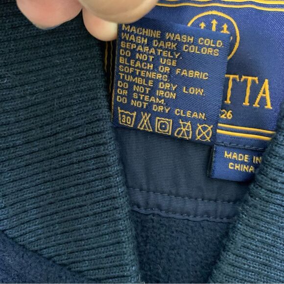 Beretta Men's Victory Fleece Shooting Jacket Hunting 2 Ways Zip Up Navy Blue XL - Picture 8 of 13